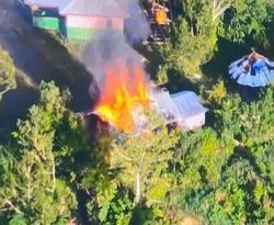 Anggota OPM Kodap III/Puncak Pimpinan Lekagak Talenggen Bakar Rumah Warga, Tim Patroli Koops TNI Habema Amankan Lokasi
