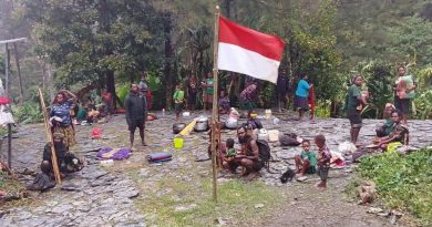 Koops TNI Habema Hadirkan Rasa Aman, Warga Distrik Kembru Kembali Pulang dan Kibarkan Bendera Merah Putih