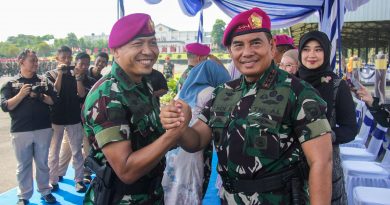 Mempererat Tali Persaudaraan, Prajurit Menkav 2 Marinir Ikuti Apel Gabungan dan Halal Bihalal