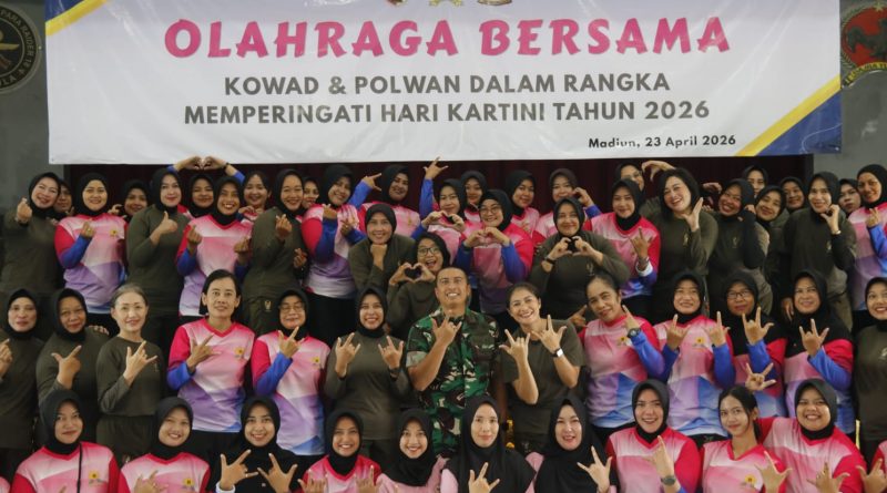 Semangat Kartini Menggelora Saat Kowad dan Polwan di Madiun Perkuat Soliditas