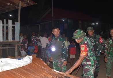 Dansatgas Tinjau Progres Pembangunan TMMD di Kampung Keakwa Pasca Pembukaan Resmi