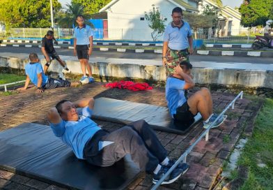 Di Balik Keringat dan Tekad, Personel Lanud Sjamsudin Noor Jalani Tes Kesamaptaan Demi Kenaikan Pangkat