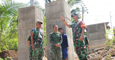 Dandim Trenggalek Tinjau Pembangunan Jembatan Perintis Garuda, Pastikan Kualitas dan Tepat Waktu