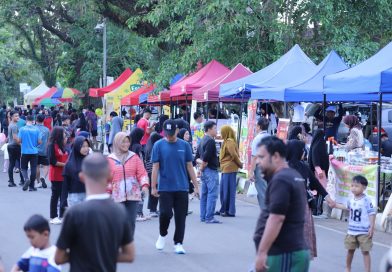 Car Free Day Lanud Sultan Hasanuddin Semarak, Danlanud Sapa Warga dan Dukung UMKM Lokal
