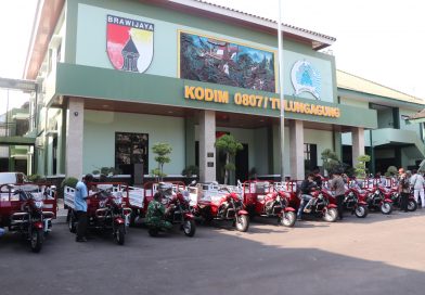 Dukung Program Pemerintah Pusat, Kodim Tulungagung Salurkan 28 Unit Kendaraan Roda Tiga untuk KDKMP