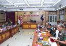 Pangkormar Terima Paparan Rencana Garis Besar Latihan Pratugas  Satgasmar Puter XXX  2026