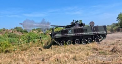 Batalyon Tank Amfibi 2 Marinir Sukses Laksanakan Uji Fungsi Amunisi kaliber 100 mm BTE 1 BMP-3F