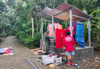 Satgas Pasang Mesin Air Siap Minum
