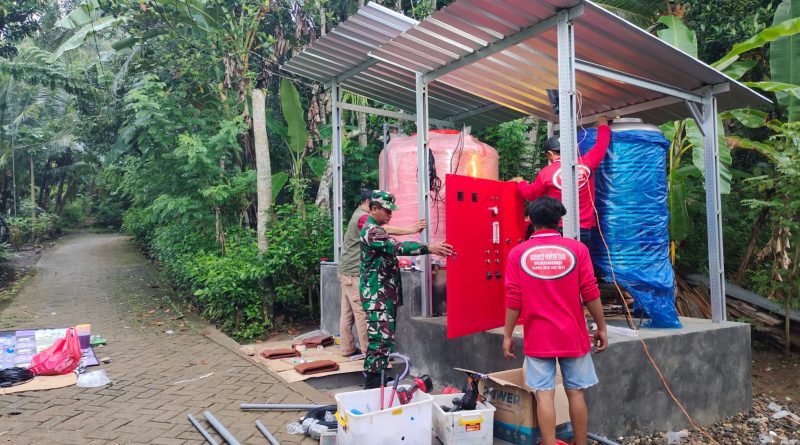 Satgas Pasang Mesin Air Siap Minum