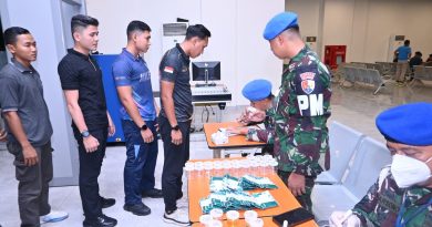 Cegah Penyalahgunaan Narkoba dan LGBT, Lanud Sultan Hasanuddin Gelar Apel Malam dan Tes Urine Prajurit Bujangan