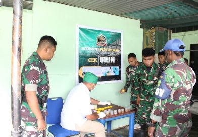Kodim 1714/Puncak Jaya Gelar P4GN dan Tes Urin Personel Semester I TA 2026