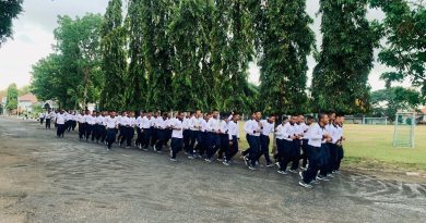 Prajurit Yonranraratfib 2 Mar Laksanakan Olahraga Umum Guna Jaga Kebugaran Tubuh
