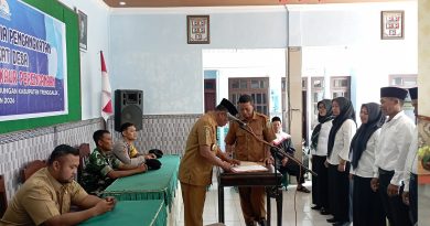 TNI-Polri dan Pemkab Trenggalek Kawal Pelantikan Panitia Pengangkatan Perangkat Desa Craken