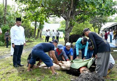 Tak Sekedar Kurban, Lanud Sjamsudin Noor Rajut Kebersamaan dan Kepedulian Semangat Berbagi Kepada Sesama di Hari Raya Idul Adha 1447 H/2026 M