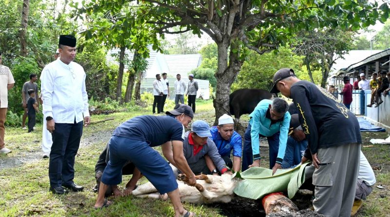 Tak Sekedar Kurban, Lanud Sjamsudin Noor Rajut Kebersamaan dan Kepedulian Semangat Berbagi Kepada Sesama di Hari Raya Idul Adha 1447 H/2026 M