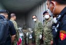 Kasum TNI Tinjau Pemeriksaan Kontainer Mineral Tanah Logam yang mengandung Unsur Radioaktif Hasil Penindakan TNI AL di Batam