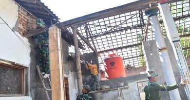 Rehab Panti Asuhan Kanzul Huda Ponorogo, TNI dan Rakyat Kerja Maksimal