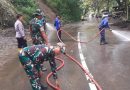 Longsoran Tanah Menutup Jalan, TNI – Polri dan Unsur Terkait Bersinergi Kerja Bakti
