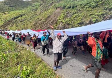 Peringatan Hari Lahir Pancasila, 800 Warga Puncak Jaya Kirab Bendera 50 Meter
