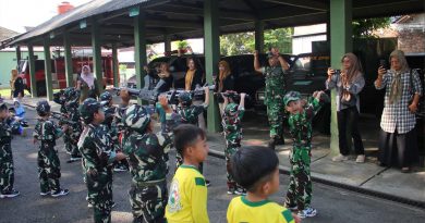 Serunya Outing Class di Kodim 0806/Trenggalek, Siswa TK Belajar Pancasila dan Kebangsaan