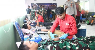 Donor Darah HUT ke-80 Pomad di Madiun
