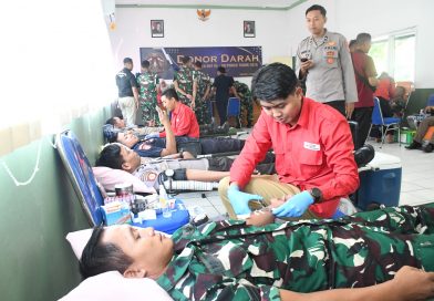Donor Darah HUT ke-80 Pomad di Madiun