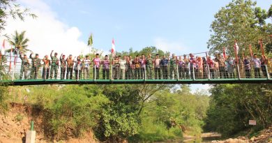 Dandim 0806/Trenggalek Resmikan Jembatan Garuda, Akses Warga Suruh Kini Lebih Mudah