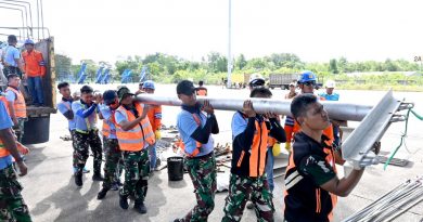 Menembus Jarak Demi Terangnya Negeri, Lanud Sjamsudin Noor Dukung Misi Airbus A-4002M TNI AU Percepat Pemulihan Kelistrikan Sumatera