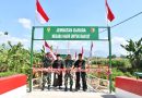 Jembatan Garuda Selesai Dibangun, Warga Gelar Syukuran