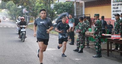 Dandim Tulungagung Pimpin Fun Run 15 Km, Perkuat Kebugaran Prajurit dan Tebar Kepedulian Sosial