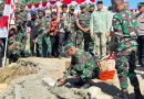Pangdam XVII/Cenderawasih Pimpin Peletakan Batu Pertama Jembatan Garuda Merah Putih di Mimika
