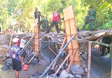 Jembatan Garuda Satukan TNI dan Warga, Gotong Royong Menggema di Bumi Reog
