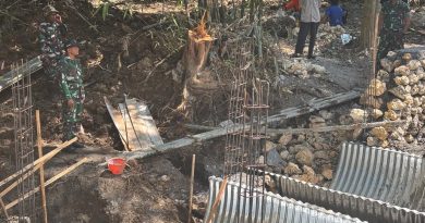 Pastikan Tepat Sasaran, Dandim Tulungagung Cek Langsung Progres Jembatan Garuda Rejosari