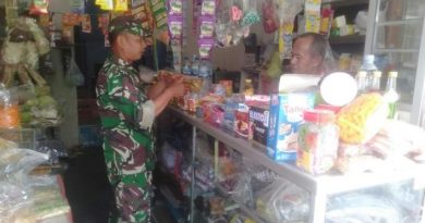 Cek Bahan Sembako, Upaya Babinsa Kodim Ponorogo Jaga Ketersediaan Pangan dan Stabilitas Harga