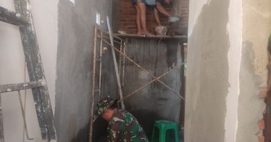 Babinsa Desa Batangsaren Dampingi Pengerjaan Rutilahu, Wujudkan Hunian Layak bagi Warga Kurang Mampu