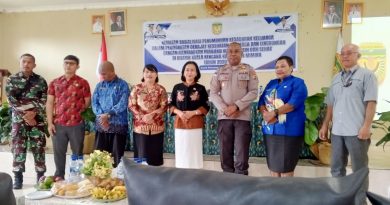 Babinsa Koramil Kuala Kencana Hadiri Sosialisasi PHBS dan Pencegahan HIV/AIDS