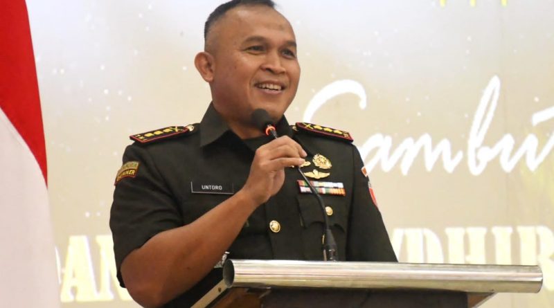 Danrem Untoro Minta Para Dandim Tingkatkan Kepekaan Terhadap Kesulitan Masyarakat