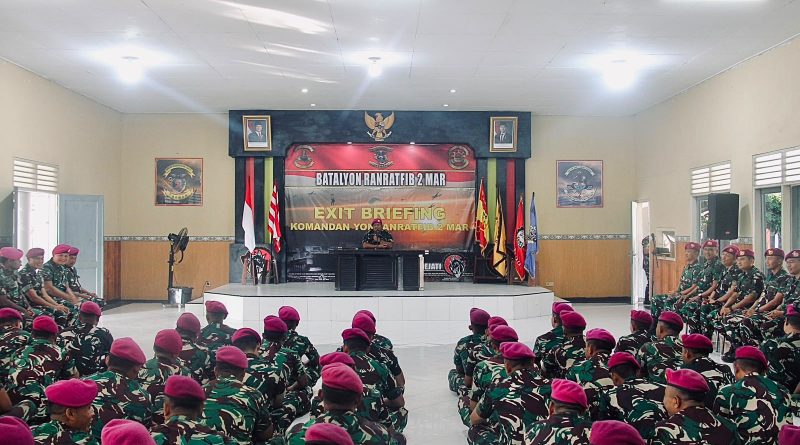 Komandan Yonranratfib 2 Mar Laksanakan Exit Briefing, Tekankan Profesionalisme Dan Jaga Kehormatan Satuan Jelang Akhir Masa Jabatan Komandan Yonranratfib 2 Mar Laksanakan Exit Briefing, Tekankan Profesionalisme Dan Jaga Kehormatan Satuan Jelang Akhir Masa Jabatan