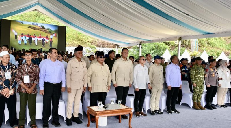 Panglima TNI Hadiri Peresmian Lima Bendungan oleh Presiden RI
