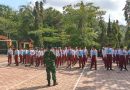 TNI Tanamkan Bela Negara dan Disiplin kepada Siswa SMPN 2 Watulimo Lewat MPLS
