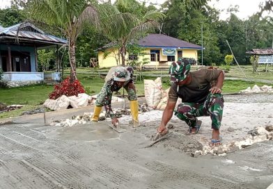TMMD Ke-129 hari ke 2 TA 2026 pembuatan Jalan Cor di Kampung Sesor, Tingkatkan Akses dan Kesejahteraan Masyarakat TMMD Ke-129 hari ke 2 TA 2026 pembuatan Jalan Cor di Kampung Sesor, Tingkatkan Akses dan Kesejahteraan Masyarakat