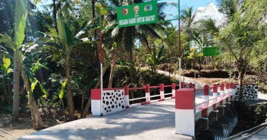 Kodim 0806/Trenggalek Rampungkan Jembatan Garuda Armco, Perkuat Akses dan Ekonomi Warga Desa Gamping