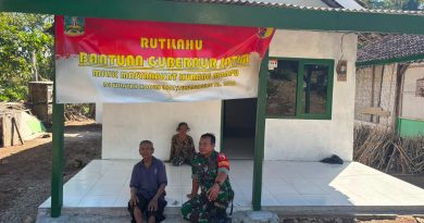 Mbah Bejo Kini Miliki Rumah Layak Huni, Babinsa Desa Ngepoh Lega Melihat Perubahan Warga Binaannya