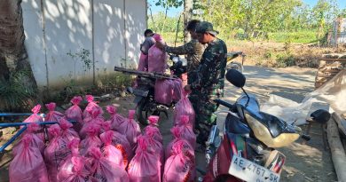 Tak Canggung, Anggota Satgas TMMD 129 Kodim 0802 Ponorogo Bantu Panen Jangkrik