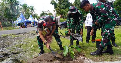Hijaukan Kampung, Sejahterakan Warga! Satgas TMMD Ke-129 Tanam 500 Pohon Produktif untuk Masa Depan Masyarakat Sesor