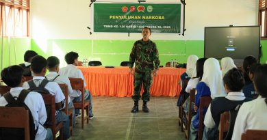 Selamatkan Masa Depan Bangsa, Satgas TMMD ke-129 Kodim 1505/Tidore Gelar Penyuluhan Bahaya Narkoba