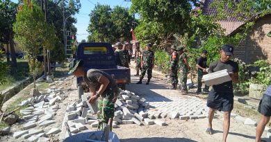 Tinjau Lokasi, Dansatgas TMMD 129 Bulu Lor Yakinkan Semua Proyek Selesai Tepat Waktu