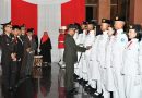 Dandim Ponorogo Pembina Upacara pada Pengukuhan Paskibraka Kab. Ponorogo