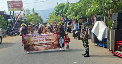 TNI-Polri Kawal Pawai PAUD-TK, Semarakkan HUT ke-81 RI di Panggul