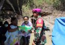 Prajurit Marinir Tembus Wilayah Terisolasir, Salurkan Bantuan Warga Terdampak Gempa NTT